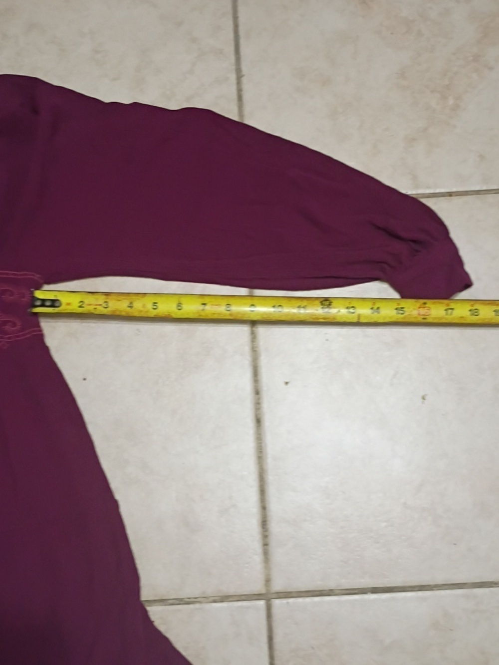 Chelsea & Violet Plum Boho Tie-Back Long Sleeve Mini Dress - Picture 9 of 11